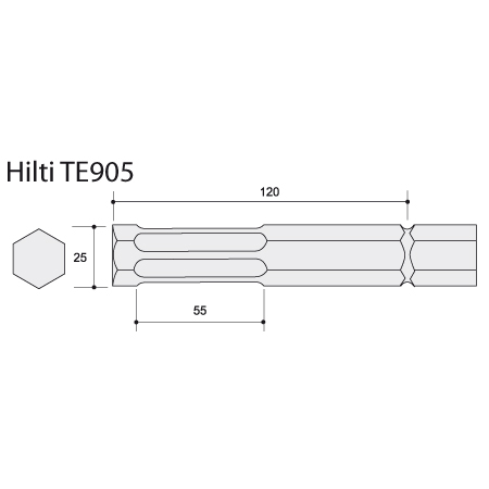 Hilti Spade TE905 110mm x 500mm Toolpak 